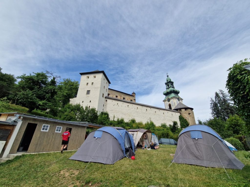 Tent spots under the Old Castle